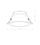 Lampy podtynkowe okrągłe - Nowodvorski UNO L  Spot Podtynkowa Max moc 15 W only LED GX53 Czarny 10845 - product 6