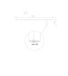 Kinkiety LED - Nowodvorski MOTIVE LED M  Ścienna Kinkiet z włącznikiem Max moc 11W LED 4000K Czarny 10852 - product 3