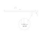 Kinkiety LED - Nowodvorski MOTIVE LED L  Ścienna Kinkiet z włącznikiem Max moc 16W LED 4000K Czarny 10851 - product 2
