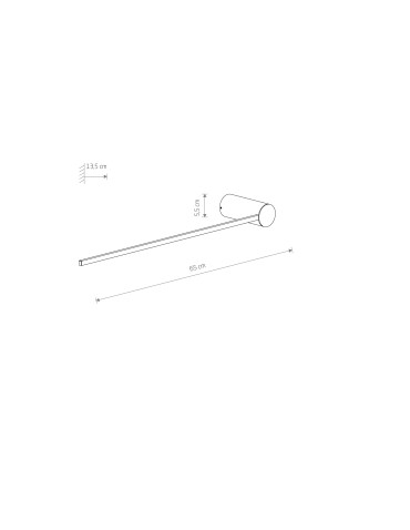 Nowodvorski ARM LED M  Ścienna Kinkiet obrazowe Max moc 10W LED 4000K Czarny 10855 - produkt 2