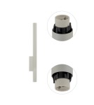 Nowodvorski FOURTY WALL XL Ścienna Kinkiet Max moc 10W only LED GU10 R35 Szary 10892 Nowodvorski FOURTY WALL XL Ścienna Kinkiet Max moc 10W only LED GU10 R35 Szary 10892