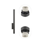 Nowodvorski FOURTY WALL XL  Ścienna Kinkiet Max moc 10W only LED GU10 R35 Szary 10893 Nowodvorski FOURTY WALL XL  Ścienna Kinkiet Max moc 10W only LED GU10 R35 Szary 10893
