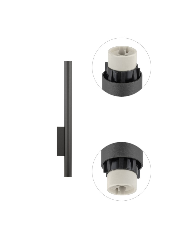 Nowodvorski FOURTY WALL XL  Ścienna Kinkiet Max moc 10W only LED GU10 R35 Szary 10893 Nowodvorski FOURTY WALL XL  Ścienna Kinkiet Max moc 10W only LED GU10 R35 Szary 10893