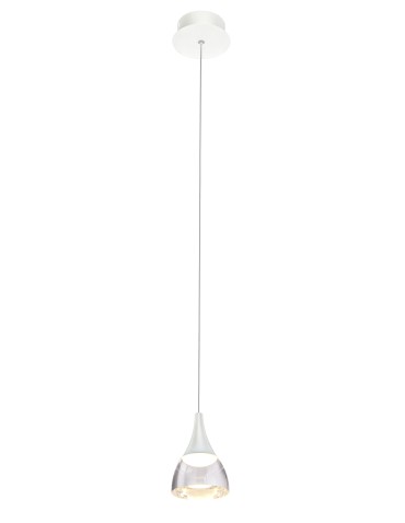 Azzardo DALMATIA 1 WHITE 1xLED Wisząca Biały AZ2909