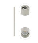 Oprawy sufitowe okrągłe - Nowodvorski FOURTY L  Spot Natynkowa Max moc 10W only LED GU10 R35 Szary 10895 - product 4