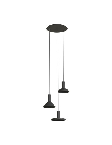 Nowodvorski HERMANOS  Sufitowa Wisząca Max moc 10W only LED GU10 Czarny 10905