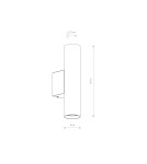 Nowodvorski FOURTY WALL M Ścienna Kinkiet Max moc 10W only LED GU10 R35 Szary 10890 Nowodvorski FOURTY WALL M Ścienna Kinkiet Max moc 10W only LED GU10 R35 Szary 10890
