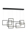 Azzardo QUADRATUS BLACK 1xLED Wisząca Czarny AZ2850