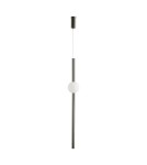 Lampy wiszące designerskie -  Step Into Design Lampa wisząca O-LINE LED 63 cm czarna ST-1689S-BK - product 1