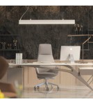 Lampy wiszące nad biurko - YASKR Lampa Wisząca Sigi VI LED biała PL0131-WH   - product 2