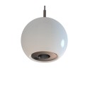 YASKR Lampa Wisząca Iliso 1xLED czarna PL0148 Białe Szkło, Czarny YASKR Lampa Wisząca Iliso 1xLED czarna PL0148 Białe Szkło, Czarny