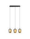 YASKR Lampa Wisząca Keso 3xLED czarna PL0141-3  Czarny