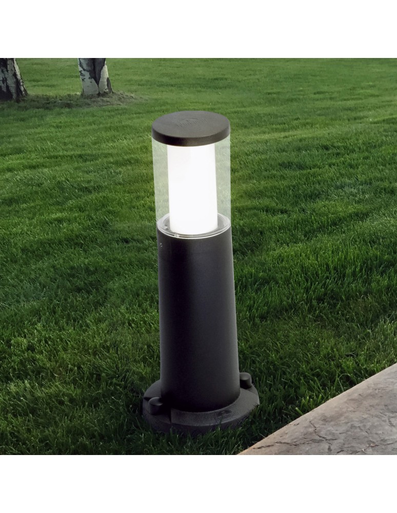 Lampy ogrodowe stojące - Fumagalli Zewnetrzna Słupek ogrodowy Carlo - 1xGU10 czarna (FMG-CARLO-MB-BLK) - product kolory-swiatla.pl 2