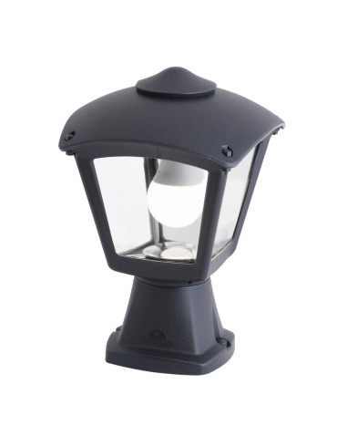 Fumagalli Zewnetrzna Latarnia cokołowa Disma - 1xE27 czarna (FMG-DISMA-ROBY-BLK)