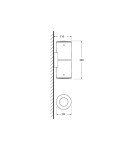 Kinkiety zewnętrzne - Fumagalli Zewnetrzna Latarnia naścienna Franca - 2 źródła światłaxGU10 czarna (FMG-FRANCA90-2LT-BLK) - product 3