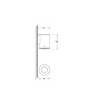 Kinkiety zewnętrzne - Fumagalli Zewnetrzna Latarnia naścienna Franca - 1xGU10 czarna (FMG-FRANCA90-BLK) - product 3
