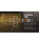 Kinkiety designerskie - Azzardo QUADRATUS WALL BLACK 1xLED Ścienna Czarny AZ2994 - product 2