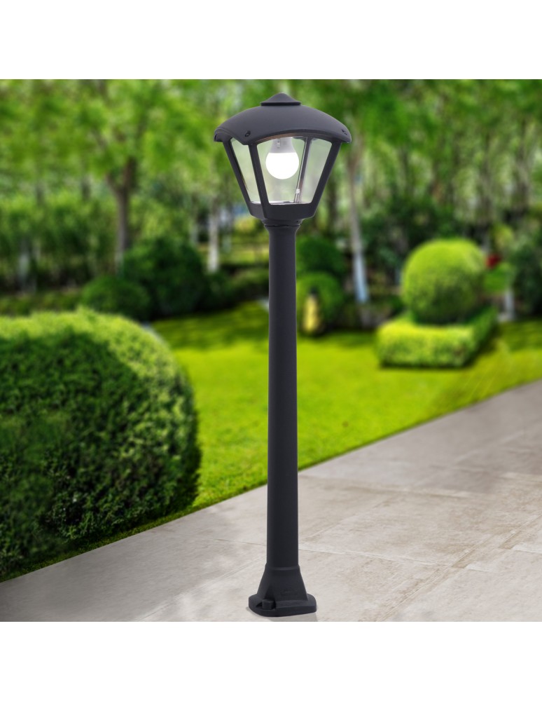 Lampy ogrodowe stojące - Fumagalli Zewnetrzna Latarnia ogrodowa Giaffa - 1xE27 czarna (FMG-GIAFFA-DARIO-BLK) - product kolory-swiatla.pl 2