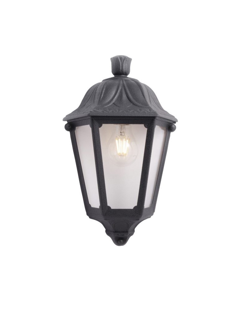 Fumagalli Zewnetrzna Latarnia naścienna Iesse - 1xE27 czarna (FMG-IESSE-BLK)