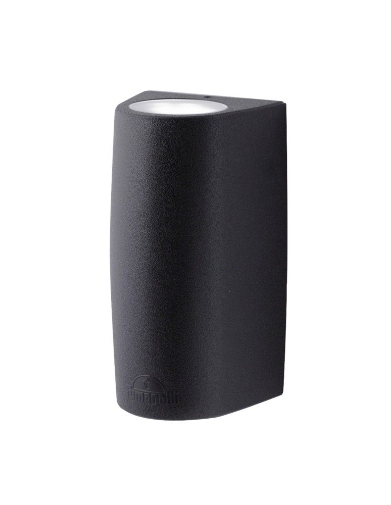 Fumagalli Zewnetrzna Latarnia naścienna Marta - 2 źródła światłaxGU10 czarna (FMG-MARTA90-2LT-BLK)