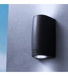 Kinkiety zewnętrzne - Fumagalli Zewnetrzna Latarnia naścienna Marta - 2 źródła światłaxGU10 czarna (FMG-MARTA90-2LT-BLK) - product 2