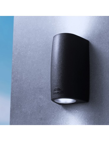 Fumagalli Zewnetrzna Latarnia naścienna Marta - 2 źródła światłaxGU10 czarna (FMG-MARTA90-2LT-BLK) - produkt 2
