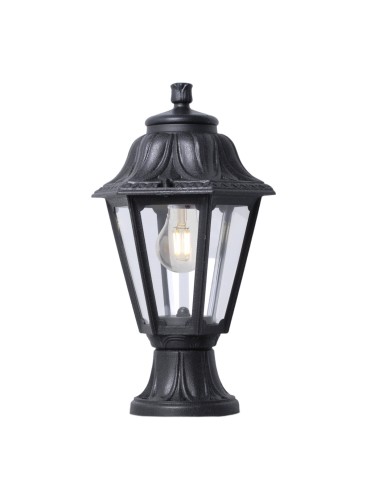 Fumagalli Zewnetrzna Latarnia cokołowa Mikrolot - 1xE27 czarna (FMG-MIKROLOT-ANNA-BLK)