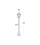 Fumagalli Zewnetrzna Latarnia ogrodowa Mizar - 1xE27 czarna (FMG-MIZAR-ANNA-BLK) Fumagalli Zewnetrzna Latarnia ogrodowa Mizar - 1xE27 czarna (FMG-MIZAR-ANNA-BLK)