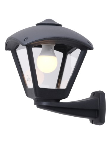 Fumagalli Zewnetrzna Latarnia naścienna Nardo - 1xE27 czarna (FMG-NARDO-DARIO-BLK)