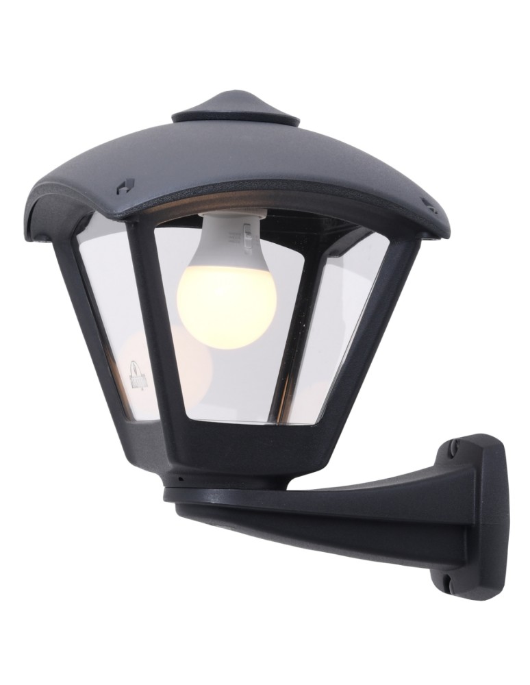 Fumagalli Zewnetrzna Latarnia naścienna Nardo - 1xE27 czarna (FMG-NARDO-DARIO-BLK)