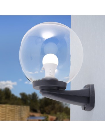 Fumagalli Zewnetrzna Latarnia naścienna Nardo - 1xE27 czarna (FMG-NARDO-GLOBE-BLK) - produkt 2