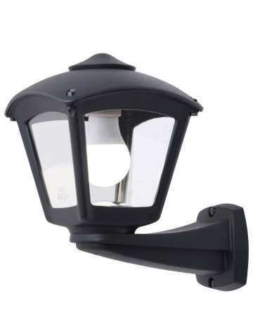 Fumagalli Zewnetrzna Latarnia naścienna Nardo - 1xE27 czarna (FMG-NARDO-ROBY-BLK)