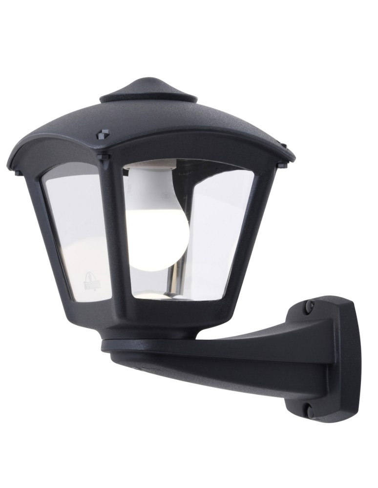 Fumagalli Zewnetrzna Latarnia naścienna Nardo - 1xE27 czarna (FMG-NARDO-ROBY-BLK)