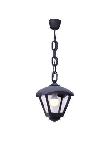 Fumagalli Zewnetrzna Latarnia wisząca Sicar - 1xE27 czarna (FMG-SICAR-DARIO-BLK)