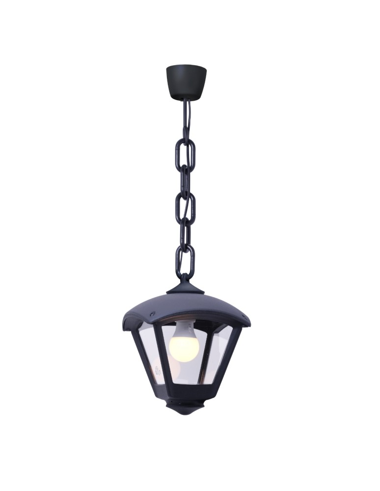Fumagalli Zewnetrzna Latarnia wisząca Sicar - 1xE27 czarna (FMG-SICAR-DARIO-BLK)