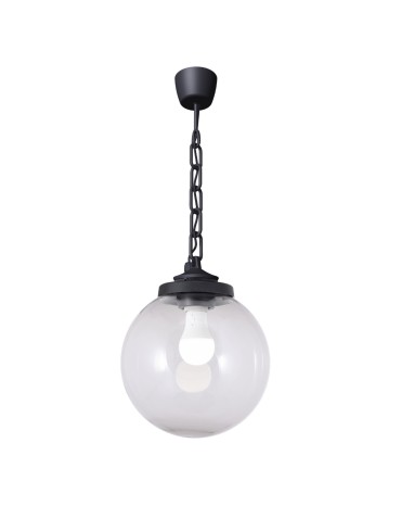 Fumagalli Zewnetrzna Latarnia wisząca Sicar - 1xE27 czarna (FMG-SICAR-GLOBE-BLK)