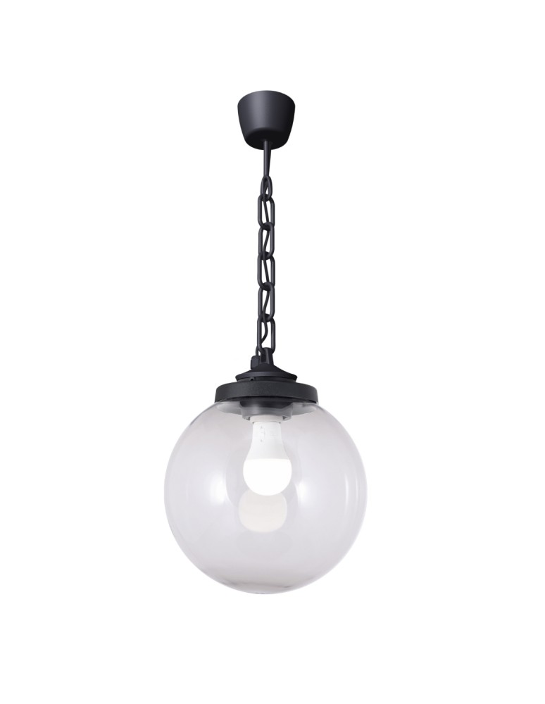 Fumagalli Zewnetrzna Latarnia wisząca Sicar - 1xE27 czarna (FMG-SICAR-GLOBE-BLK)