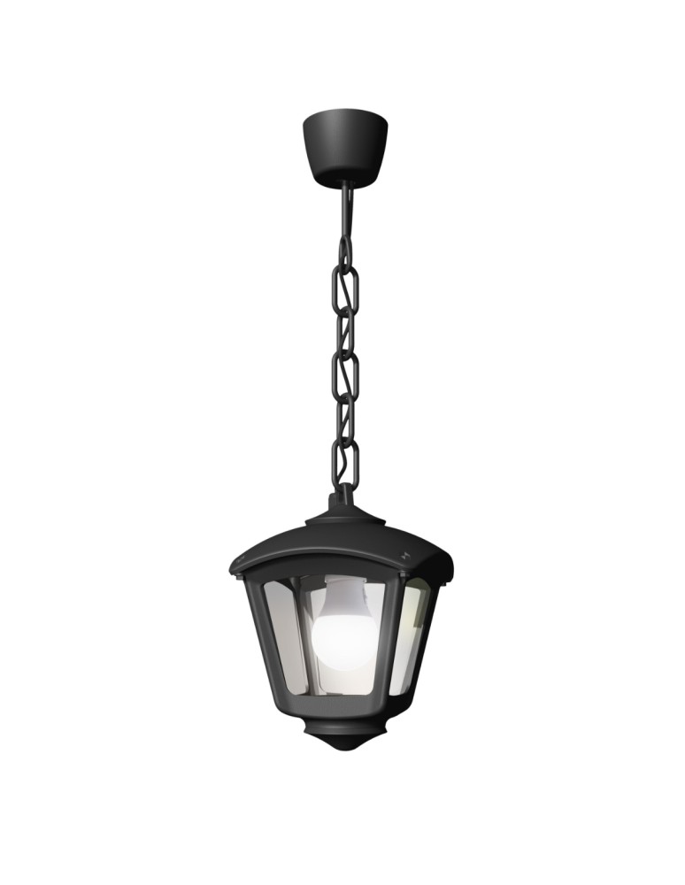 Fumagalli Zewnetrzna Latarnia wisząca Sicar - 1xE27 czarna (FMG-SICAR-ROBY-BLK)