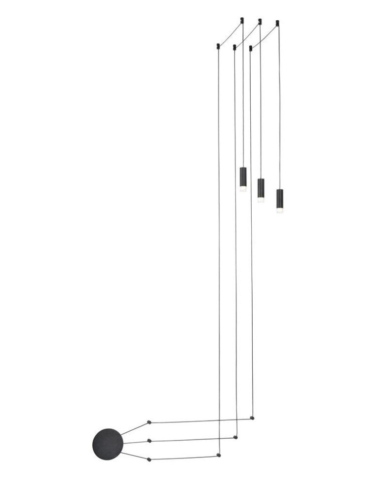 Azzardo ZIKO G9 3 METERS BLACK 1xG9 Przewód z Oprawką bez Bazy Sufitowej Czarny AZ2679