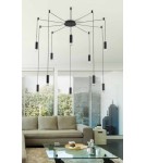 Lampy wiszące - Azzardo ZIKO G9 6 METERS BLACK 1xG9 Przewód z Oprawką bez Bazy Sufitowej Czarny AZ2680 - produkt 5