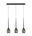 Lampy wiszące potrójne - Azzardo IZZA 3 SMOKY 3xE14 Wisząca Dymiony AZ2937 - produkt 2