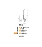 Lampy wiszące - Azzardo IZZA 5 SMOKY 5xE14 Wisząca Dymiony AZ2939 - produkt 2