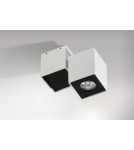 Reflektory sufitowe - Azzardo FLAVIO 1 WHITE/BLACK 1xGU10 Reflektor Sufitowy Biały/Czarny AZ0791 - product 1