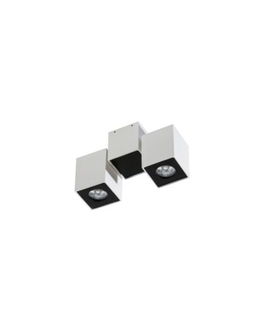 Azzardo FLAVIO 2 WHITE/BLACK 2xGU10 Reflektor Sufitowy Biały/Czarny AZ0792