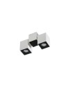 Azzardo FLAVIO 2 WHITE/BLACK 2xGU10 Reflektor Sufitowy Biały/Czarny AZ0792