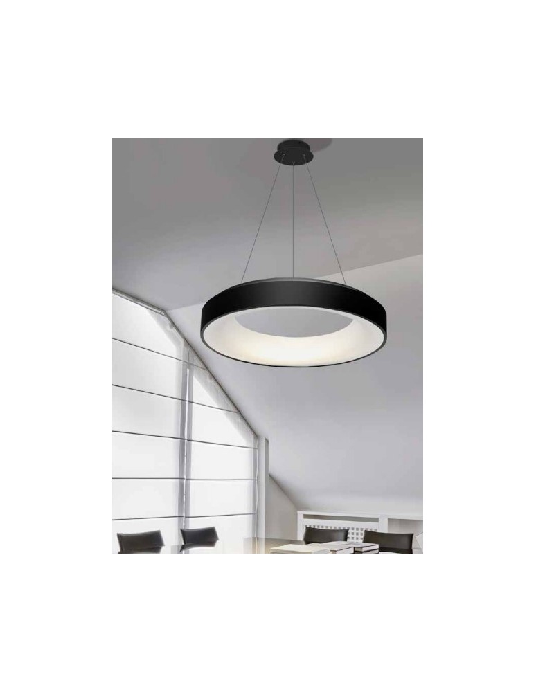 Azzardo SOVANA PENDANT 55 CCT BLACK 1xLED Wisząca Czarny AZ2728