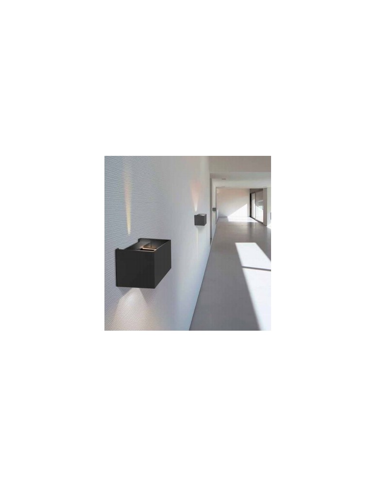 Kinkiety nowoczesne - Azzardo LETICIA BLACK 1xG9 Ścienna Czarny AZ2932 - product kolory-swiatla.pl 2