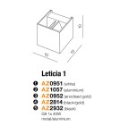 Kinkiety nowoczesne - Azzardo LETICIA BLACK 1xG9 Ścienna Czarny AZ2932 - product 3