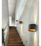 Kinkiety nowoczesne - Azzardo LETICIA 2 BLACK 1xG9 Ścienna Czarny AZ2933 - produkt 2