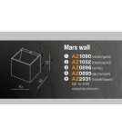 Kinkiety minimalistyczne - Azzardo MARS BLACK 1xG9 Ścienna Czarny AZ2931 - product 3